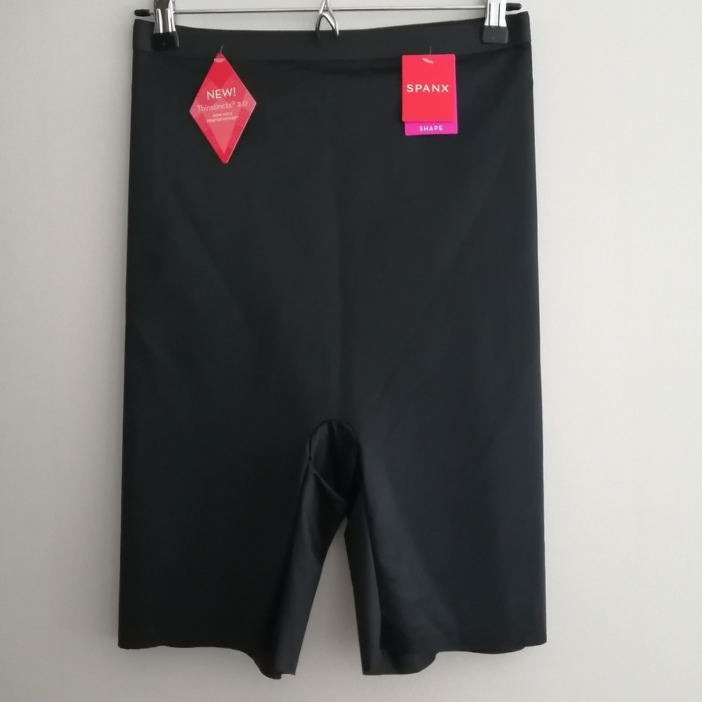 NWT Spanx Thinstincts 2.0 High Waist Mid Thigh Shapewear Shorts Black XL